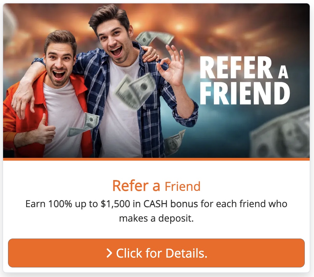 Refer a Friend Promo at BetNow Sportsbook Promo